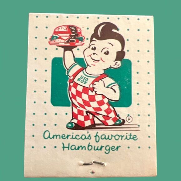 RARE Vintage Marc’s Big Boy Restaurant Unstruck Matchbook - Picture 1 of 3